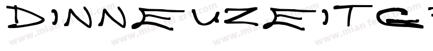 DINNeuzeitGrotesKL T字体转换